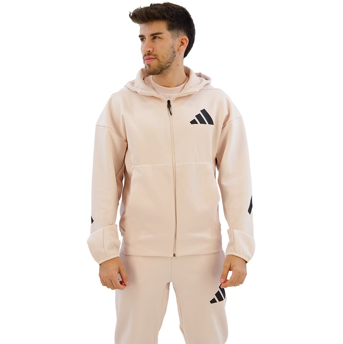 Adidas New Z.n.e Sweatshirt Met Rits XL Regular Man Wonder Quartz