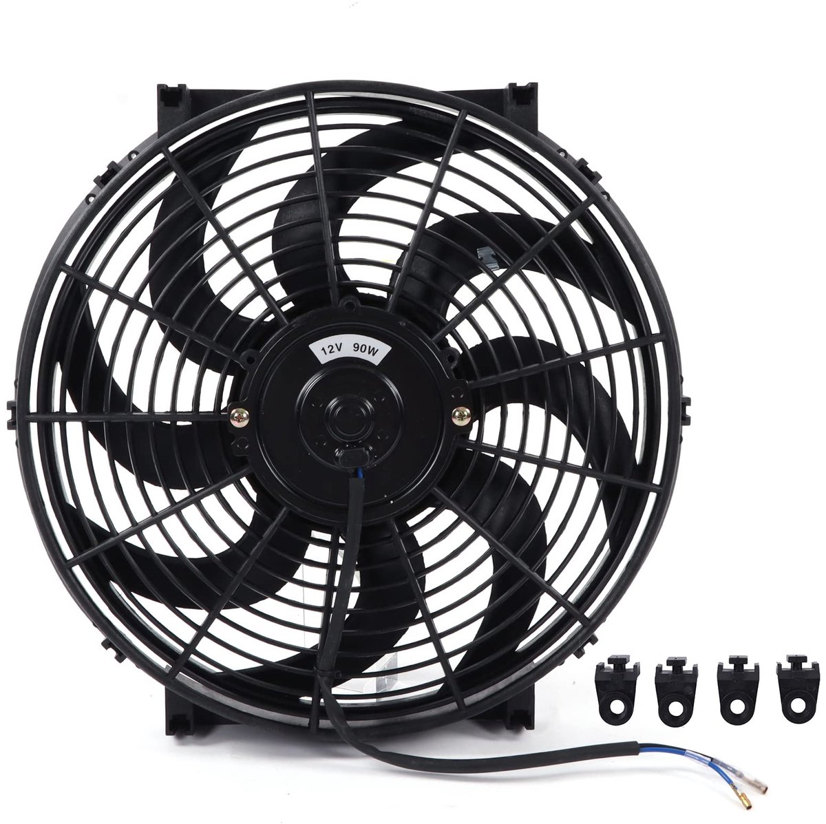 14 Inch Elektrische Radiator Fan - Universele Koelventilator 90W Slim Ontwerp