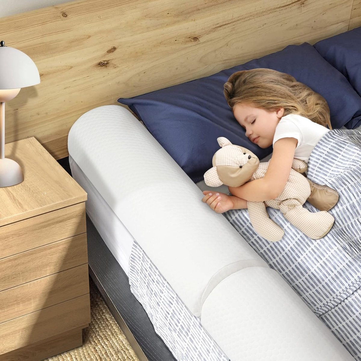 Solacis Opblaasbare bedrand - Bedhekje - Bedrand - Bedrand baby - Bedbeveiliging - Uitvalbescherming - Bedrail - Must have voor in uw bed!