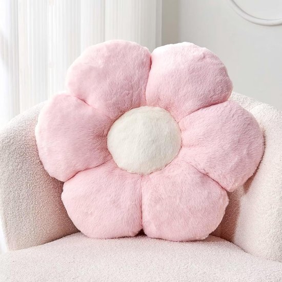FSRONGXI 2 stuks madeliefje bloem kussens saliegroen sierkussens, schattige bloem kussens vloerkussens voor slaapkamer bank stoel decoratie (groen en wit, 38 x 38 cm