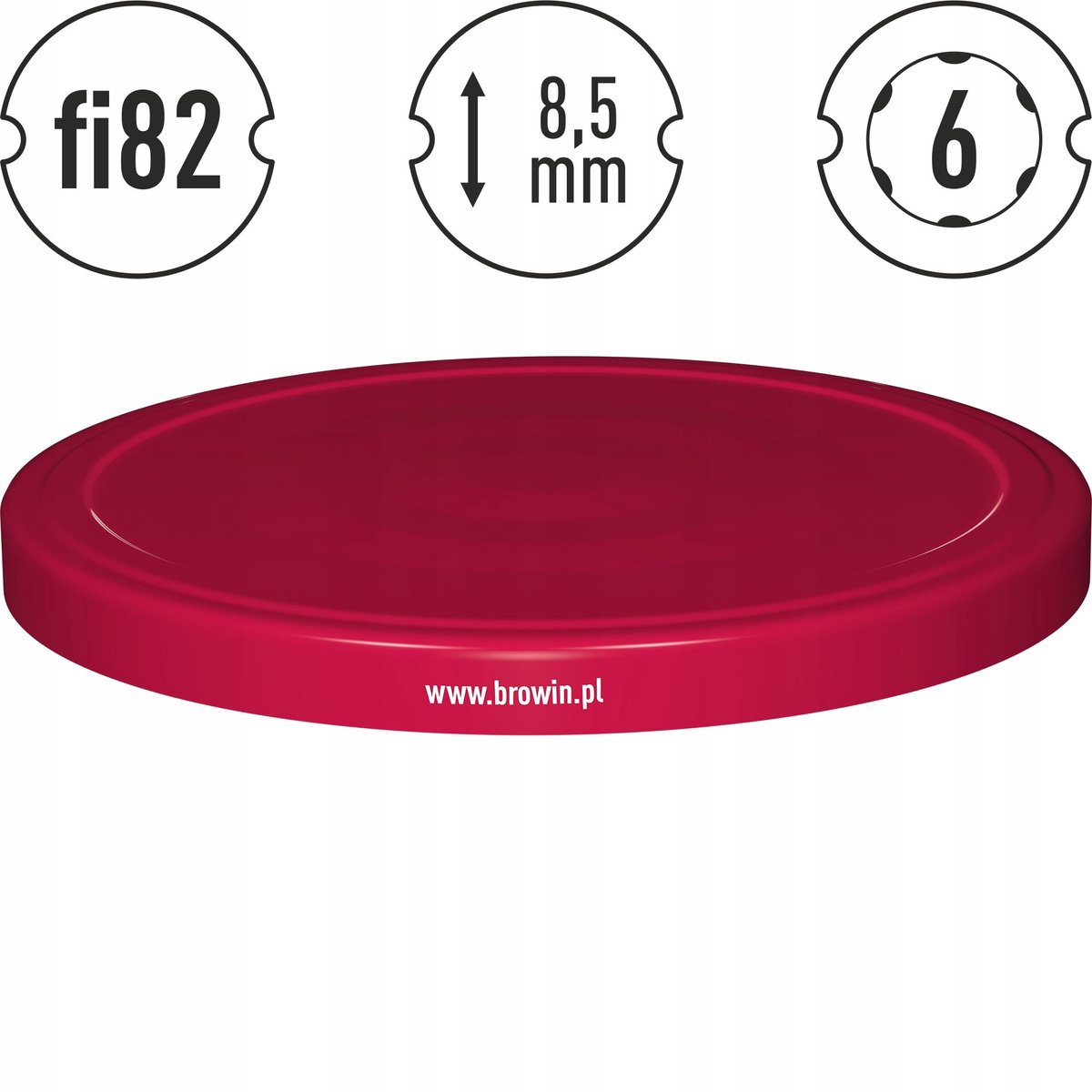 Bordeaux Twist-Off Deksels voor Potten - 10 Stuks