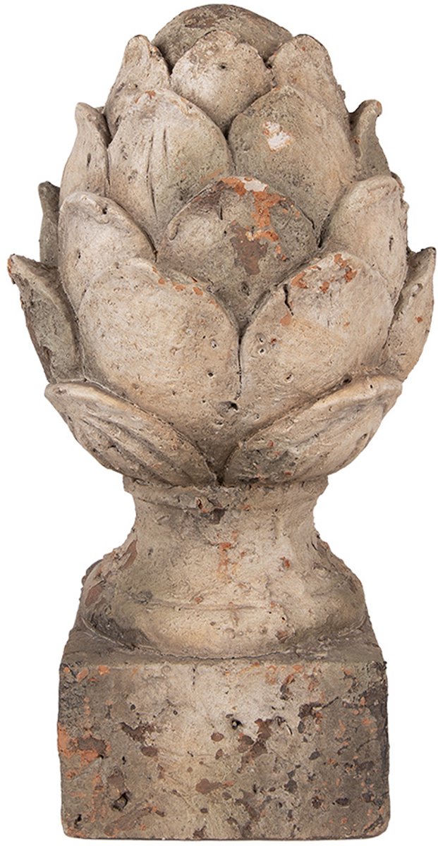 Clayre & Eef Decoratie Ornament Ø 19x35 cm Beige Keramiek