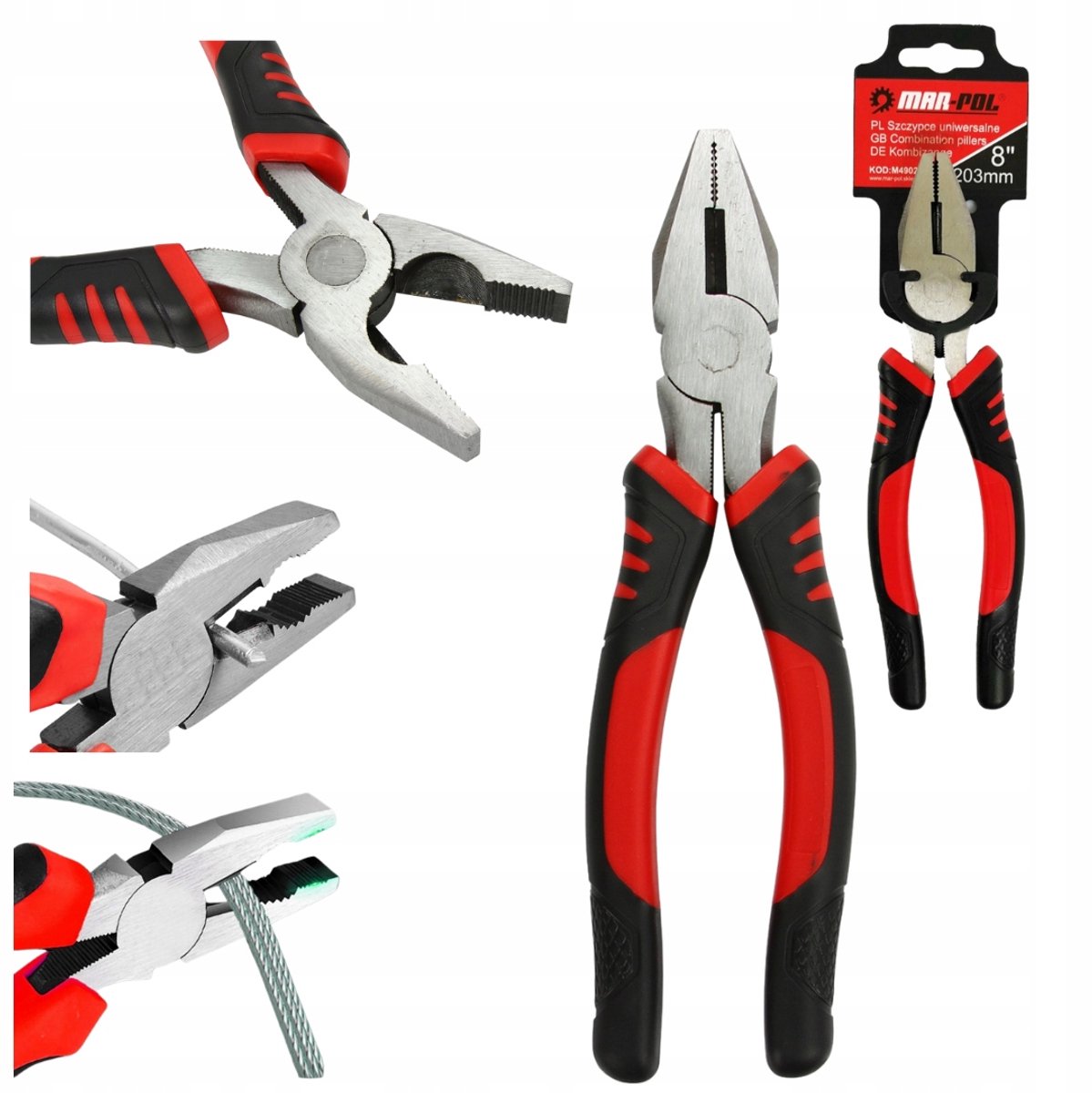 Universele Combinatietang 200 mm - Sterk en ergonomisch CR-V staal