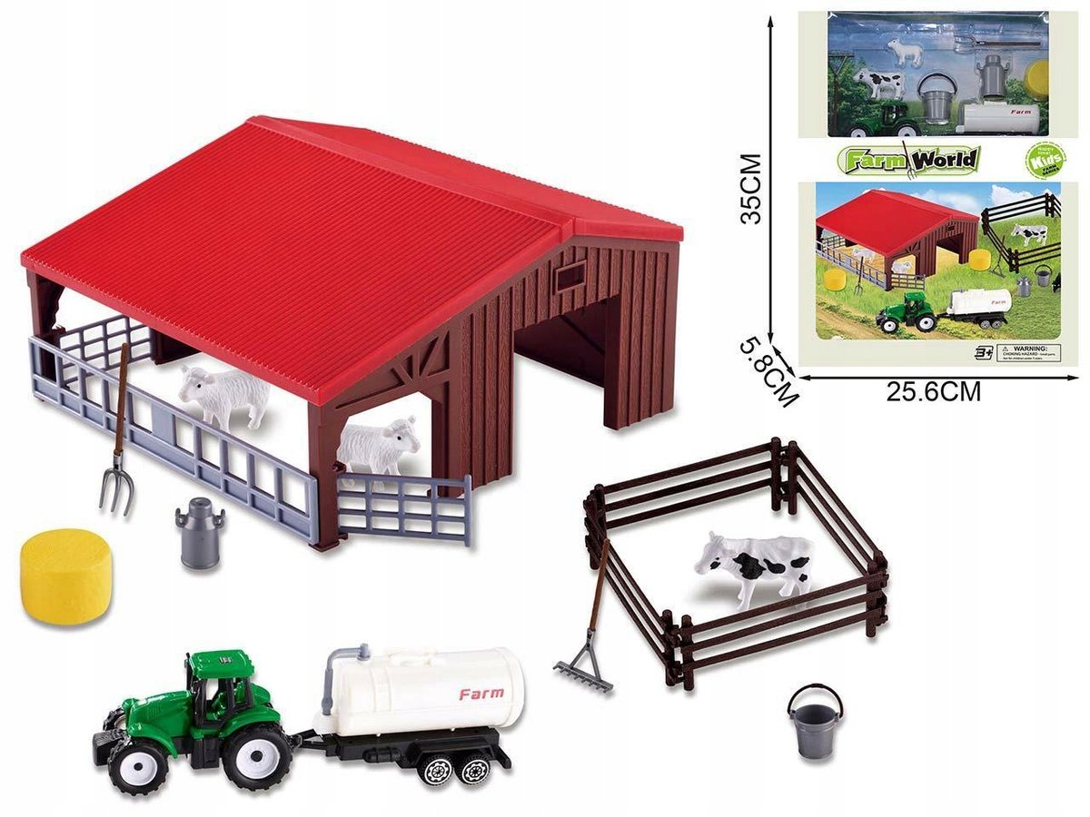 Madej Boerderij Set met Tractor - Educatief Speelgoed