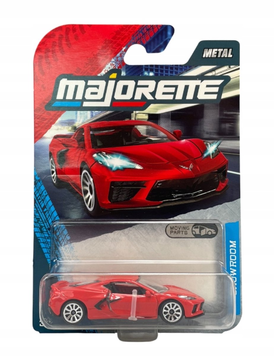 Majorette Chevrolet Corvette Stingray rood metaal 1:64 nieuw model