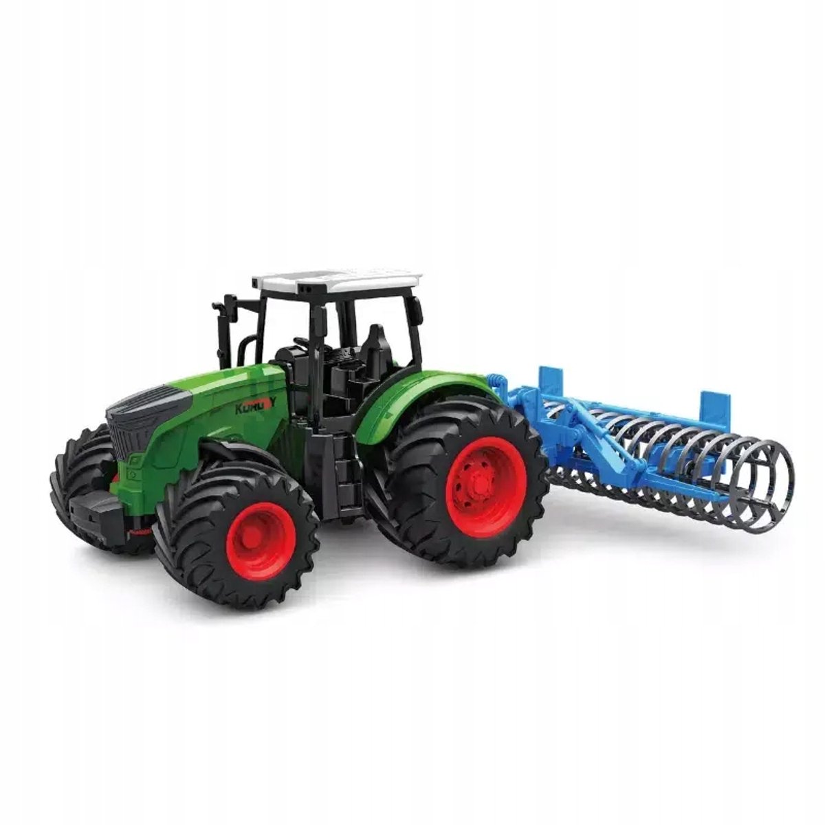Speelgoedtractor met landbouwwerktuig - Grondbewerking