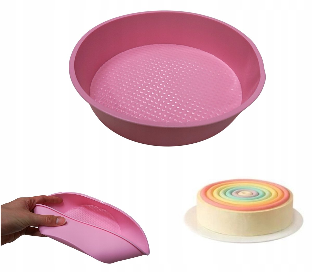 Flexibele Siliconen Taartvorm Rond 22cm - Bakken & Invriezen