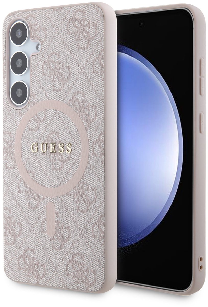 Guess 4G Back Case (MagSafe Compatible) - Geschikt voor Samsung Galaxy S24 Plus (S926) - Roze