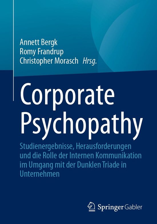 Psychology (German Language) - Corporate Psychopathy - cover
