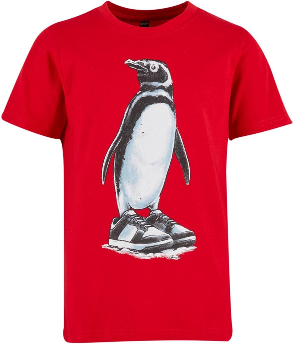 Mister Tee Kids Fancy Penguin Kinder Tshirt Kids 134/140 Rood