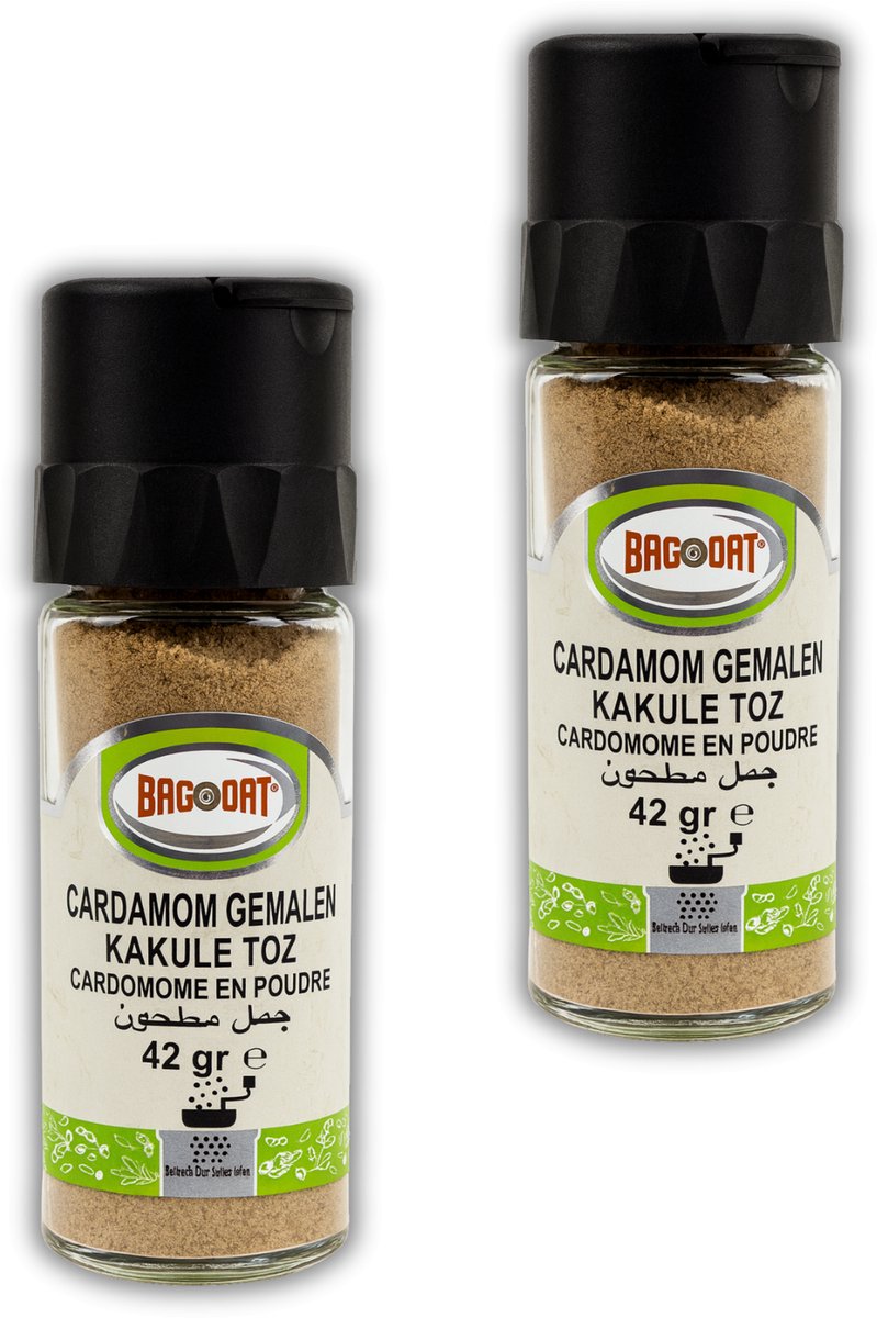 Bagdat - Cardamon Gemalen - Kakule Toz 42g - 100% Natuurlijk - Specerij voor Koken - Kruiden & Specerijen - 2 Stuks