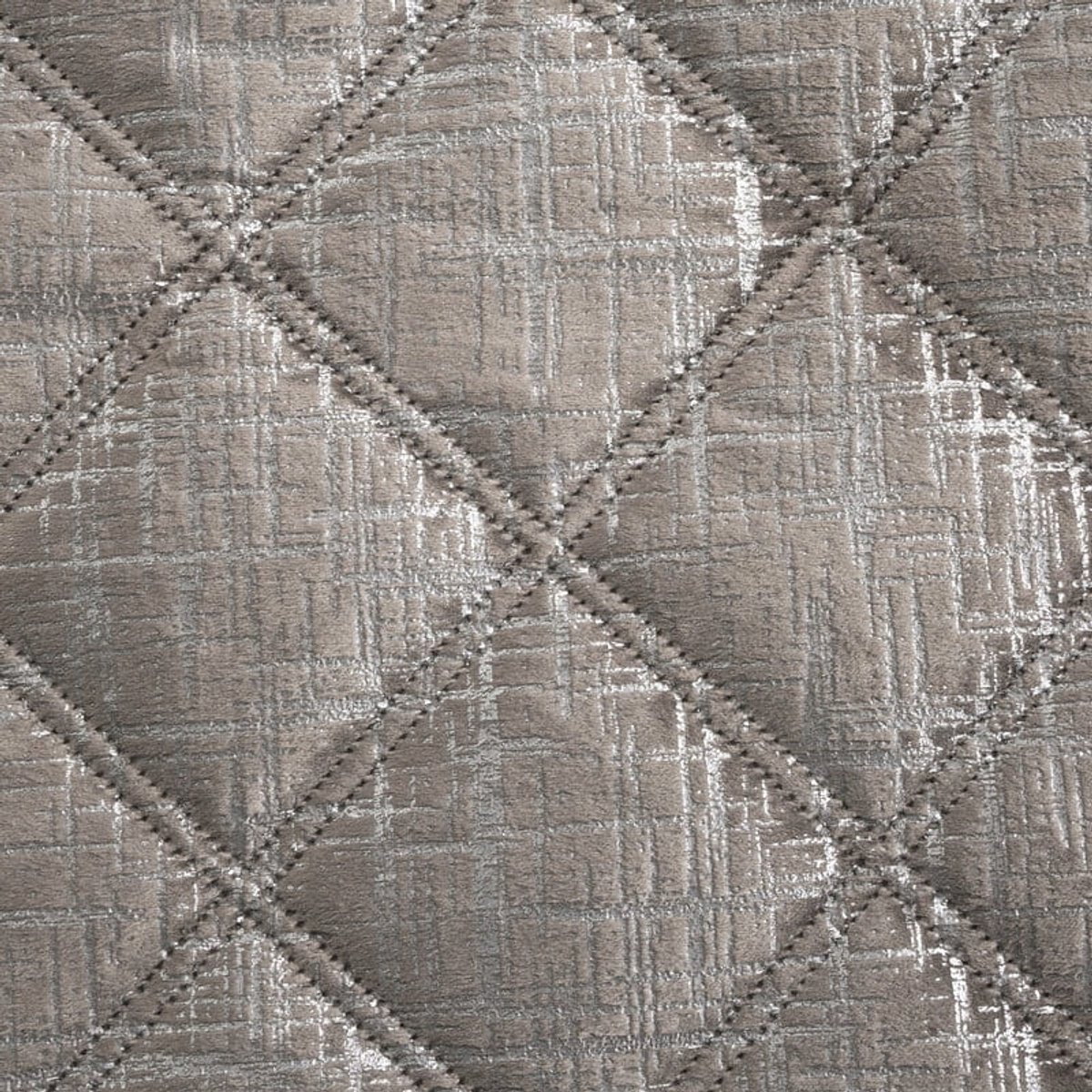 Luxe Gewatteerde Plaid BLINK 6 Beige 220x240 cm - Zacht Velours