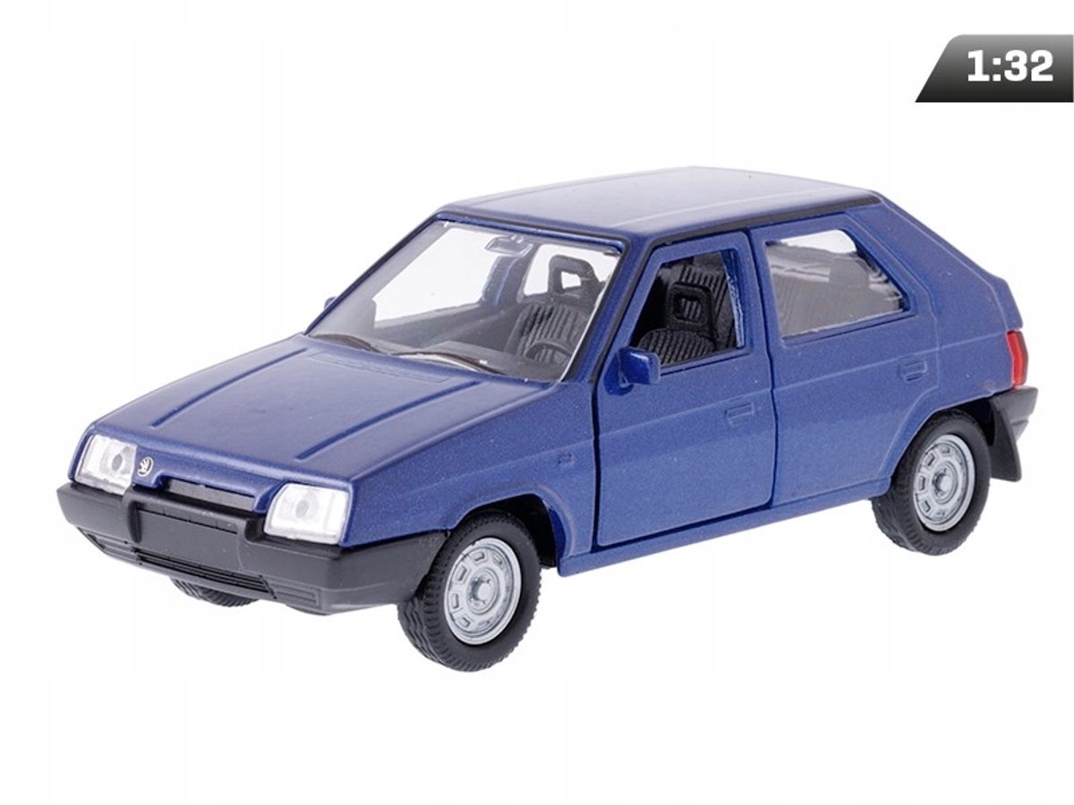 Dromader Skoda Favorit Modelauto 1:34 - Blauw Metaal, 3+ Jaar