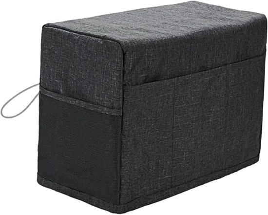 1 Zwarte Stofhoes voor Naaimachine - 46×21×32cm - Opvouwbare Stofhoes voor Naaimachine - Stofdicht, Krasbestendig, Waterdicht - Ruimtebesparend, Gebruiksvriendelijk