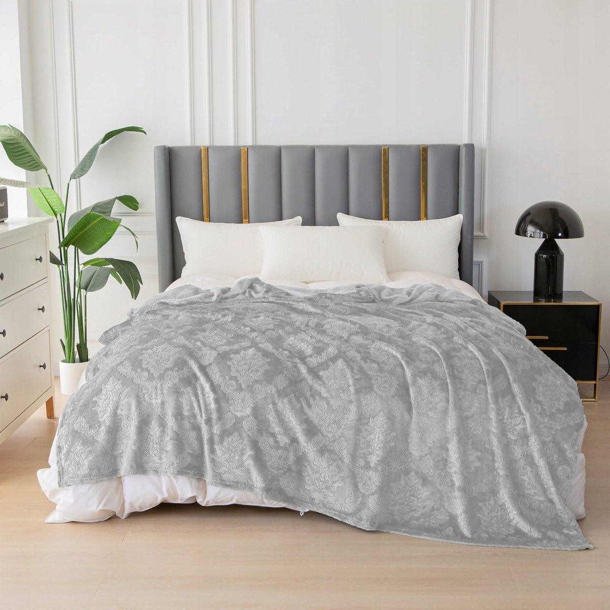 Zacht Decoratief Deken 160x200cm - Zacht Pluche met Bloemenpatroon