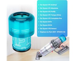 2-delige vervangende filters voor Geschikt voor Dyson V15 Detect, V15 Detect +, V11 Torque Drive, V11 Animal, SV14 Stofzuigers, Vervangt onderdeel N° 970013-02