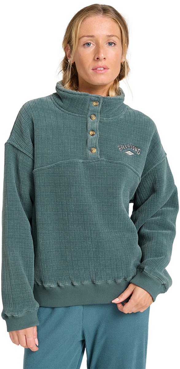 Billabong All Mine Fleece Jas M Vrouw Blauw