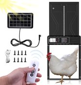 DEHKATA Automatische Hühnerklappe Solar, Elektrische Hühnerklappe