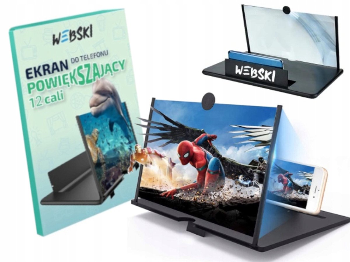 3D Telefoon Scherm Vergroter 12-inch - Draagbaar en Opvouwbaar