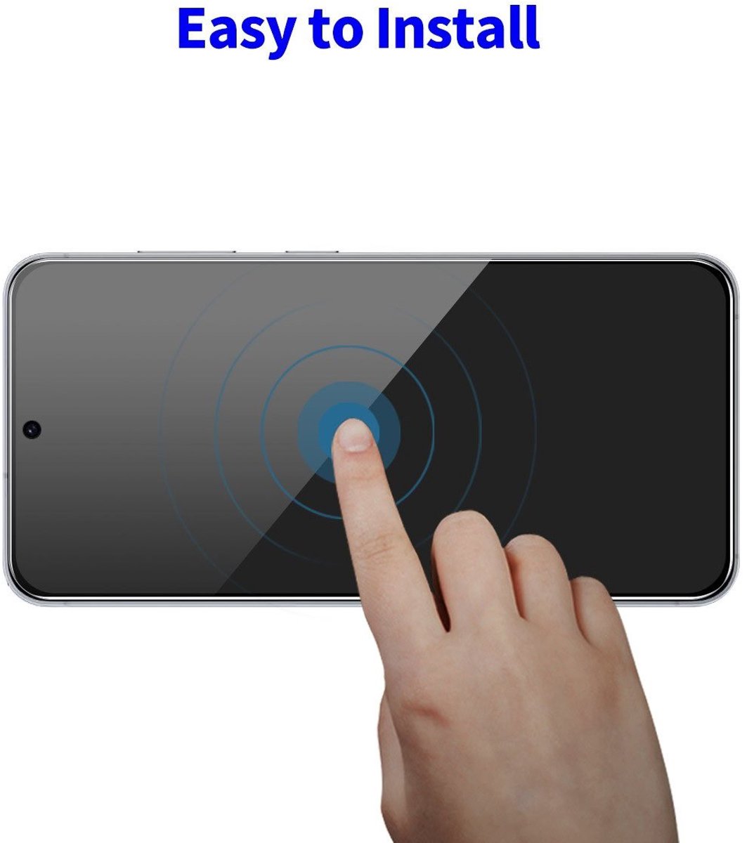 Privacy Screenprotector geschikt voor Samsung S25 Edge Screenprotector Prive - Solidenz Privacy Glas - S25 Edge Privacy Glass - Tempered Glass - Anti Spy Screen Protector S25 Edge - Gehard Glas