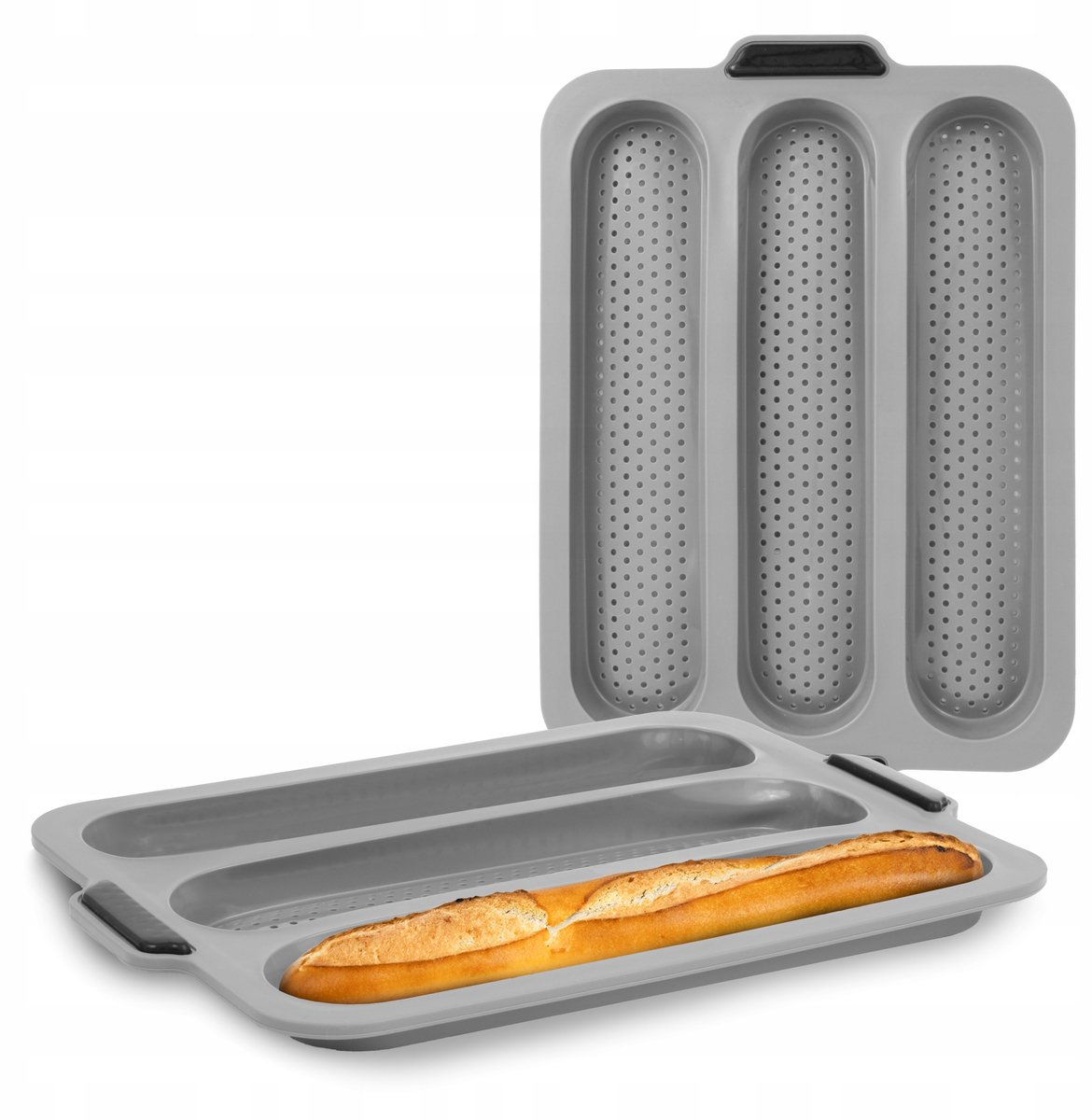 Perforge Silikonbakvorm voor Baguettes - Antiaanbak & Groot