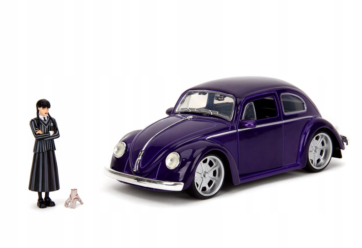 Jada Volkswagen Kever met Wednesday Addams & Thing - 1:24
