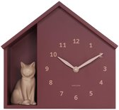 Karlsson wandklok Modern Kitty - bruin - 29.1cm - vtwonen