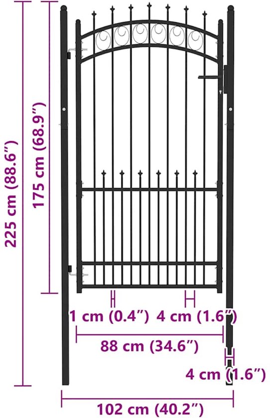 vidaXL Jardinière surélevée en métal 320x80x45 cm - Argent - Acier galvanisé - Pot de fleur