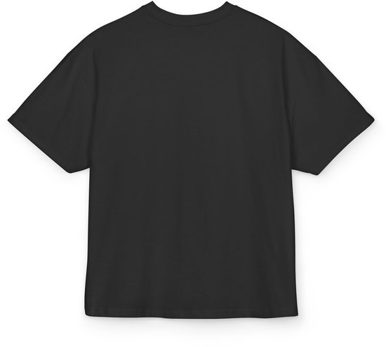 T-shirt noir oversize, 100% coton.