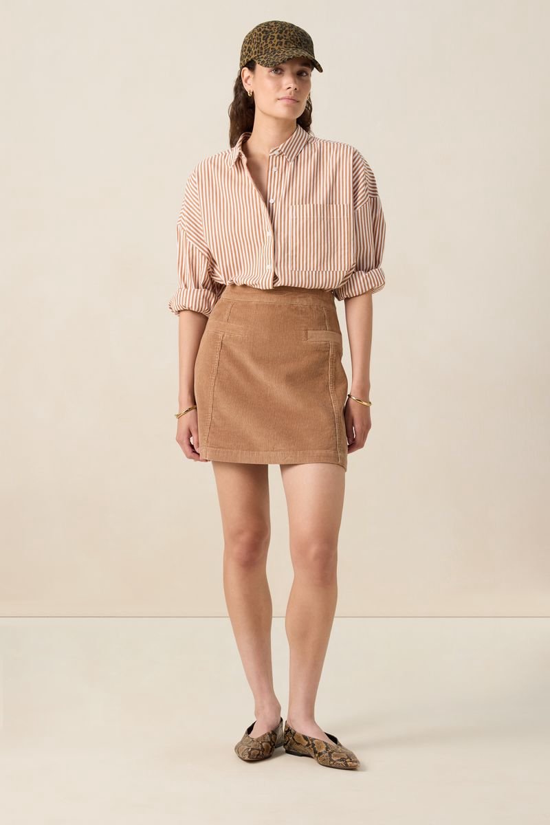 Sissy-Boy - Bruine corduroy rok