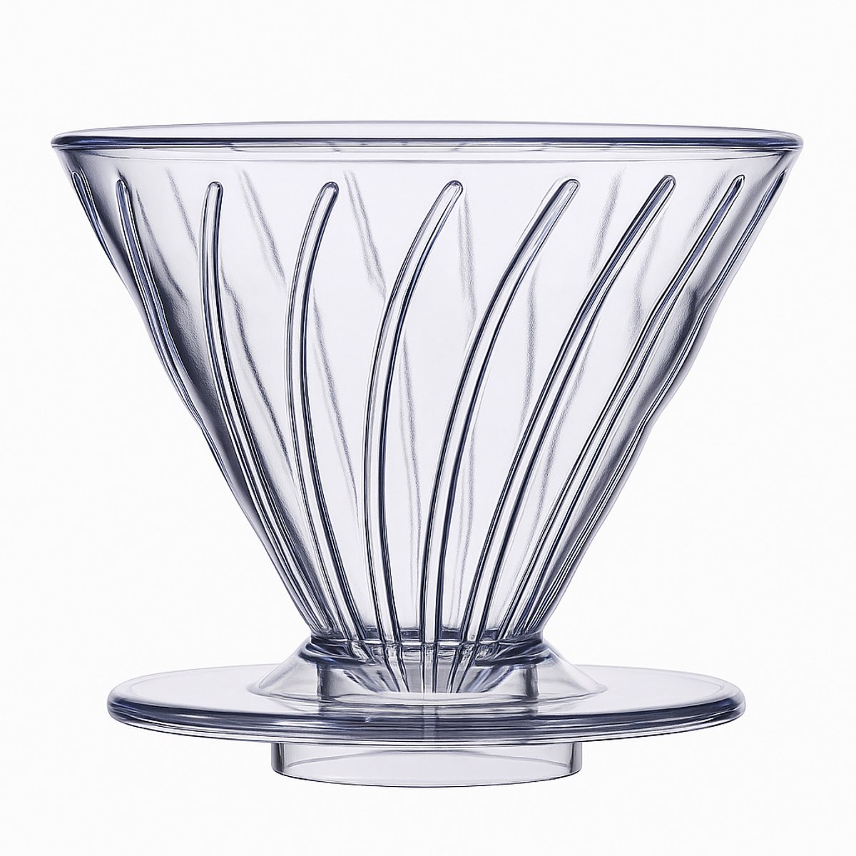 Adore Maison Barista | Transparante Koffie Dripper V01/V02 – Handmatige Pour Over Koffiezetter met Filters – Hittebestendig & Duurzaam Plastic – Geschikt voor Filterkoffie