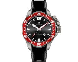 Hamilton Khaki Navy H77805335 Horloge - Rubber - Zwart - Ø 46 mm
