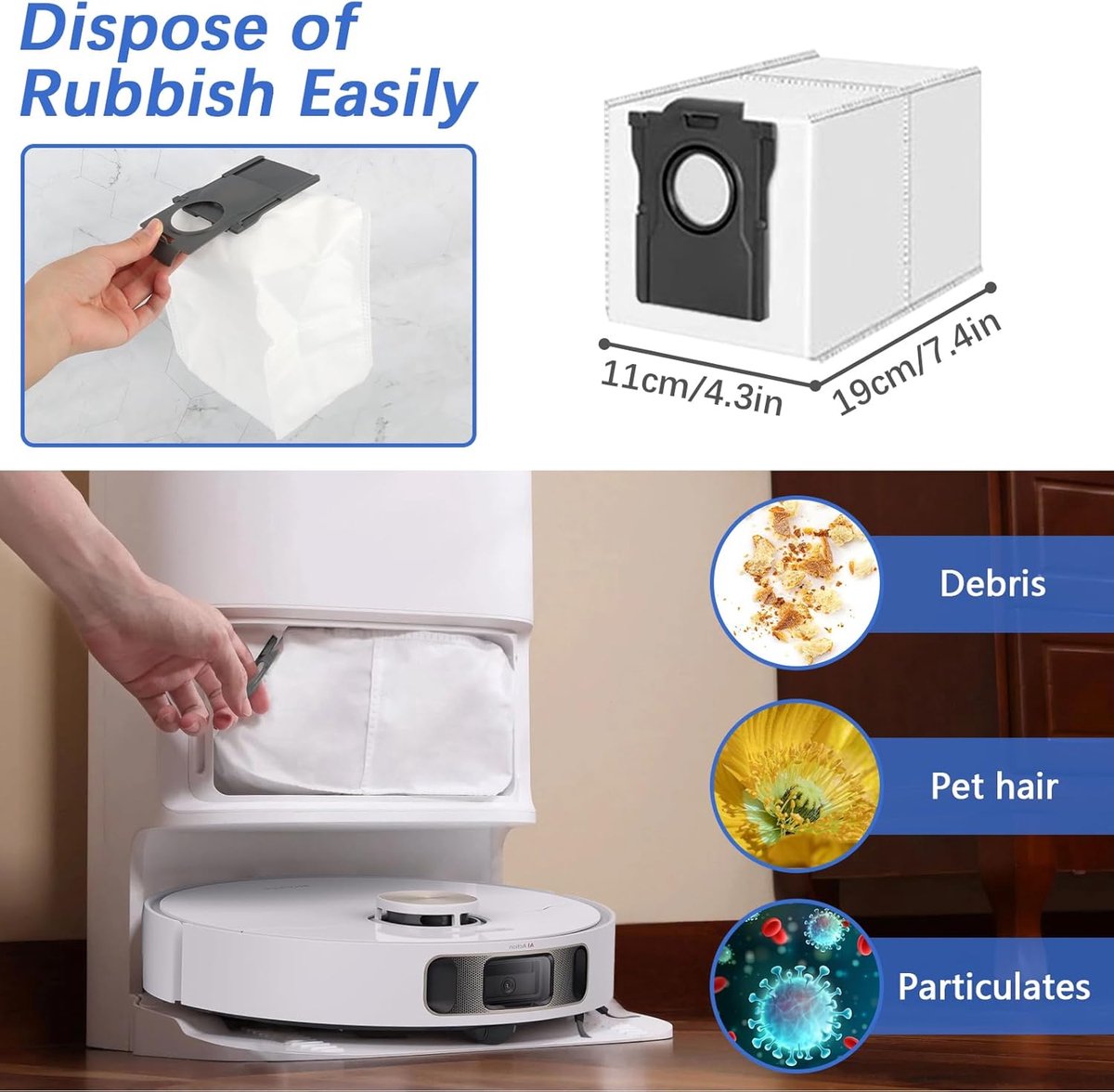 Geschikt voor Dreame L10s Pro Ultra Heat/ L10s Ultra Gen 2 accessoireset, reserveonderdelen voor robotstofzuigers — afbeelding 4