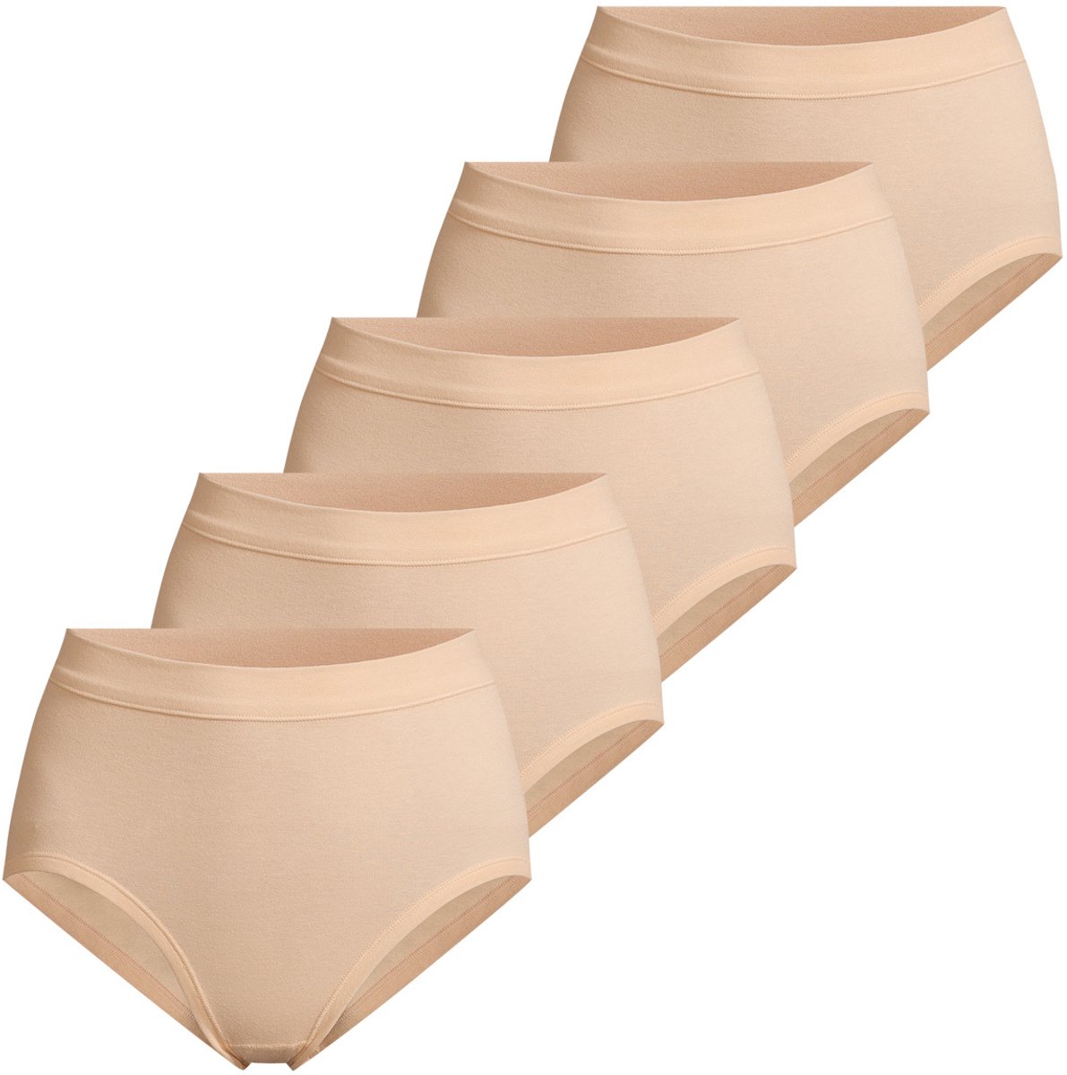ESGE Dames tailleslip 5 pack Basic - fijnrib