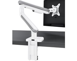 Desktronic Monitorarm Enkel Wit - VESA 75x75mm - 100x100mm - Monitor Beugel voor 17-32 Inch