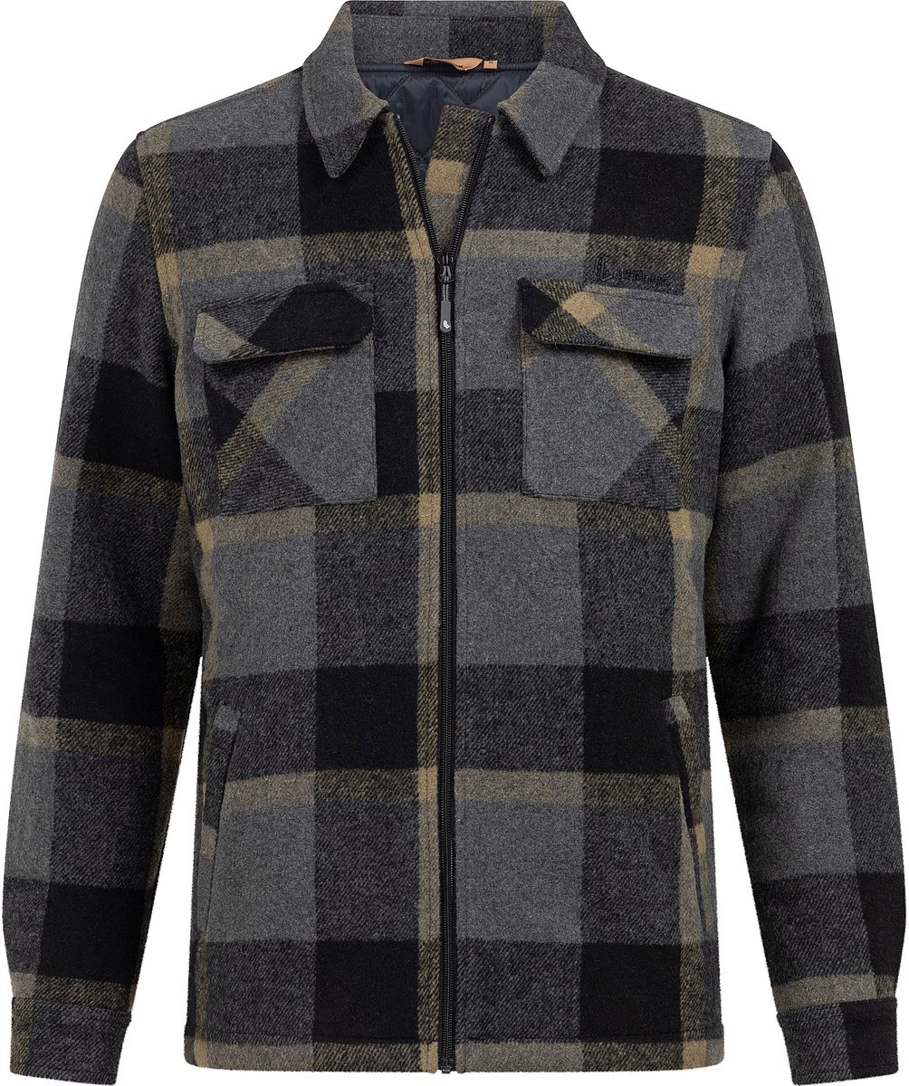 Blouse Bello ruit flannel gevoerd Life Line Zwart