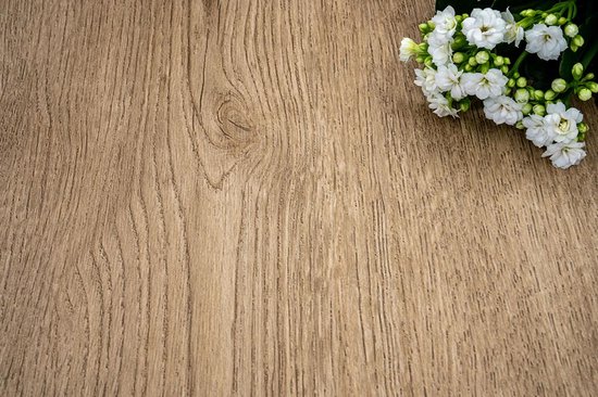 Wrapfolie VNSTRA Cuisine et intérieur | Séparation aspect Wood | Film de protection de cuisine autocollant et résistant aux rayures | 122x100cm | Texture de bois réaliste | Pour Meubles, murs et armoires de cuisine | DIY facile