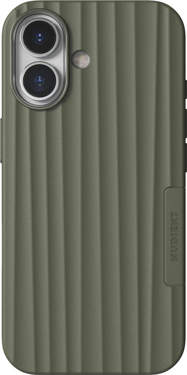 Nudient Bold MagSafe Case geschikt voor Apple iPhone 17 Olive - Groen