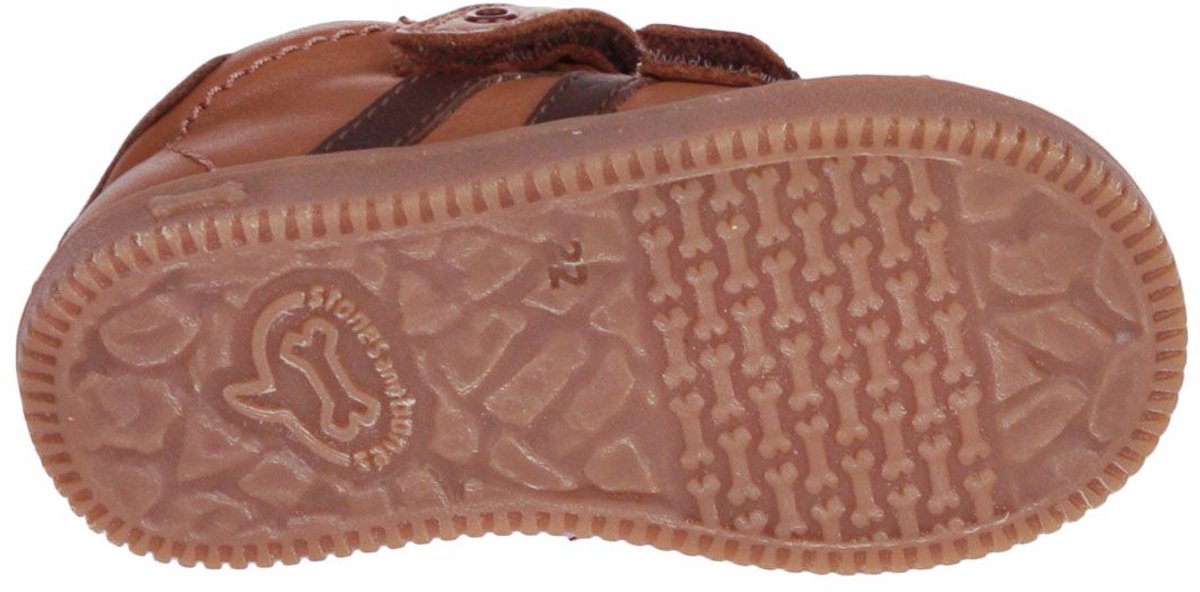 Stones and Bones Niso Velcroschoen Cognac