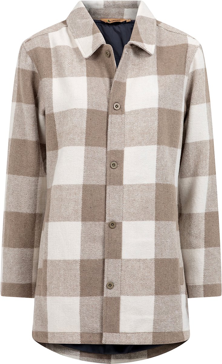 Jas/blouse Andrea ruit dames Life Line Beige