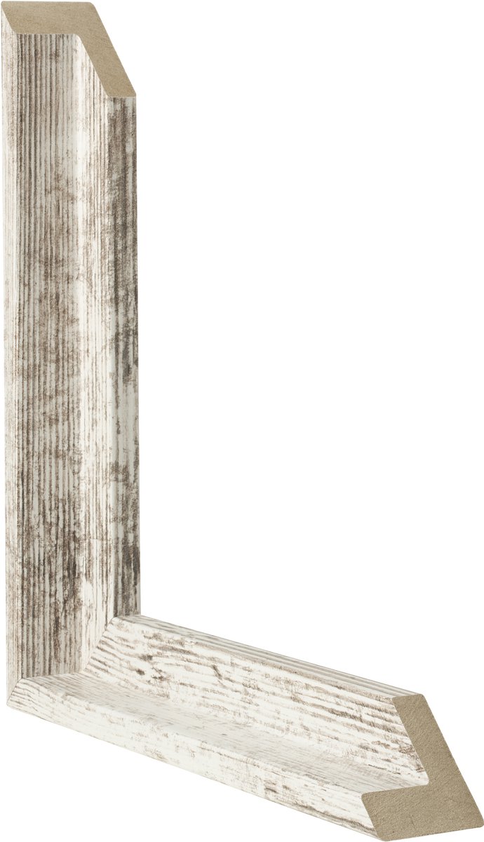 Dutch Frame Factory Baklijst 25x30 cm - Wit Vintage - Geschikt voor Canvasdoek - MDF Baklijst Lausanne