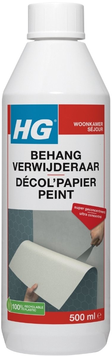 1 x HG Behangverwijderaar 500 ml - Behangverwijderaar - Behanglijm Verwijderen - Behang Verwijderen - Behang Reinigen - Behang Oplossen
