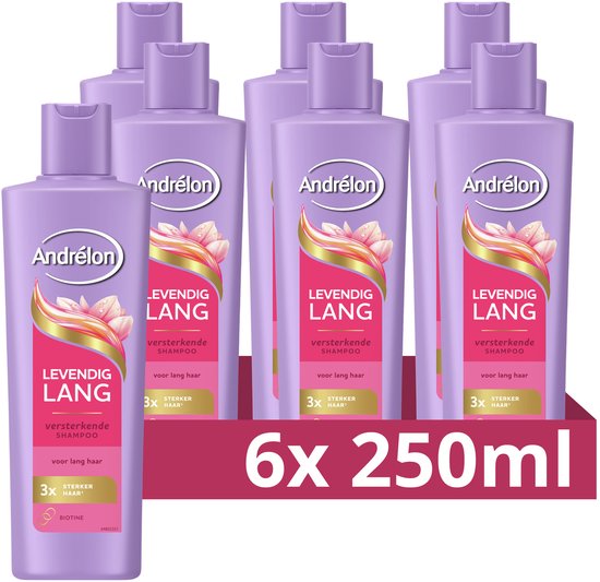 Andrélon - Shampoo - Levendig Lang - 6 x 250 ml