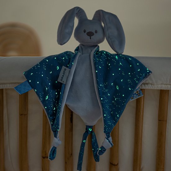 Nattou LAPIDOU Maxi Doudou Doudou - Lapin - 65 cm - Vert Cuivré