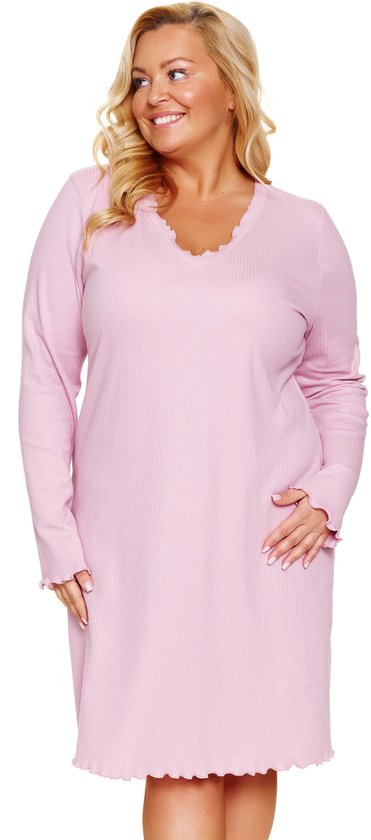 Doctor Nap Katoenen Nachthemd Plus Size Papaya TB.7325 42 / XL