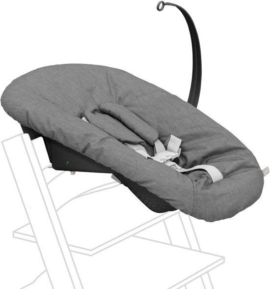 Tripp Trapp Newborn Set, Anthracite - Kinderzitje voor pasgeborenen tot 9 kg voor de Tripp Trapp-stoel - Gezellig, veilig en eenvoudig te gebruiken - Past bij Tripp Trapp-modellen van na mei 2003