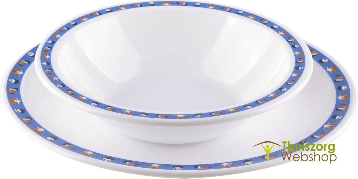 Onbreekbaar en versierd bord Zootex : Bord Zootex 23 cm