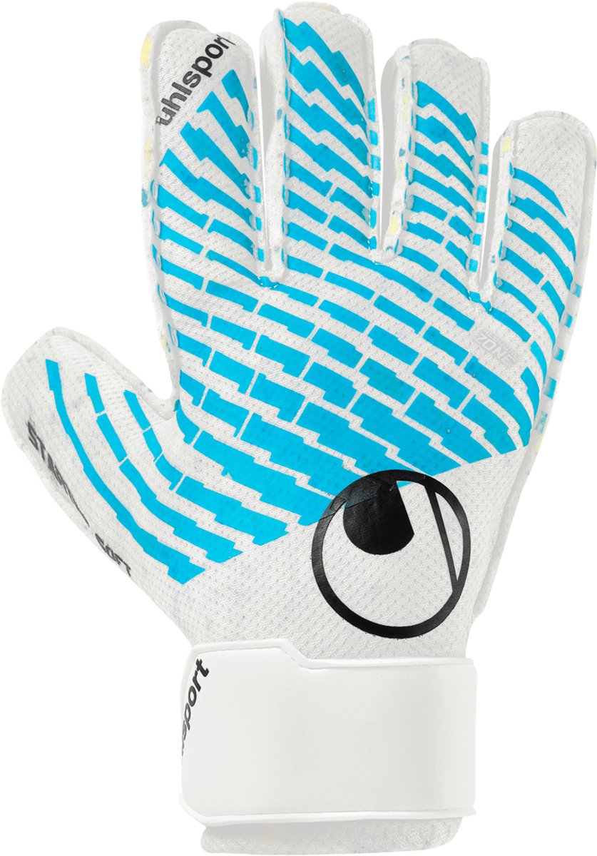 Uhlsport Fm Cybertec Starter Soft Keepershandschoenen - Wit / Lichtblauw / Zwart | Maat: 4