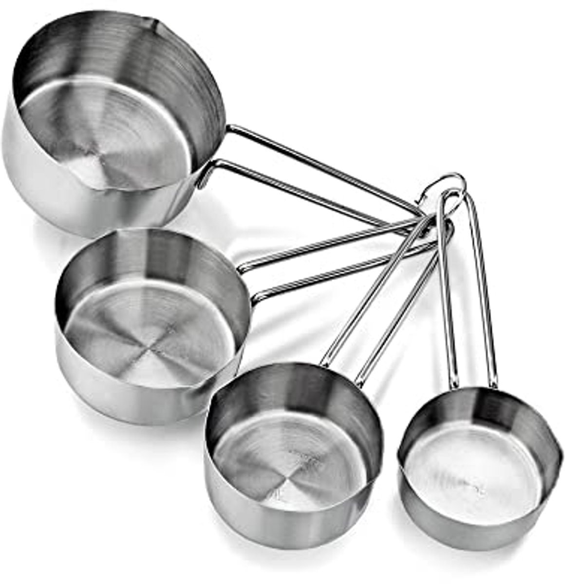 RVS Maatbekers Set van 4 Verschillende Maten (250,125,50,60 ML)