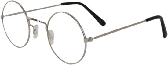 Sinterklaas brilletje - verkleed accessoires - zilver - metaal - Carnaval - Verkleden